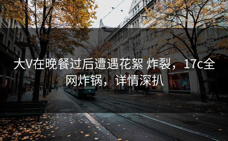 大V在晚餐过后遭遇花絮 炸裂，17c全网炸锅，详情深扒