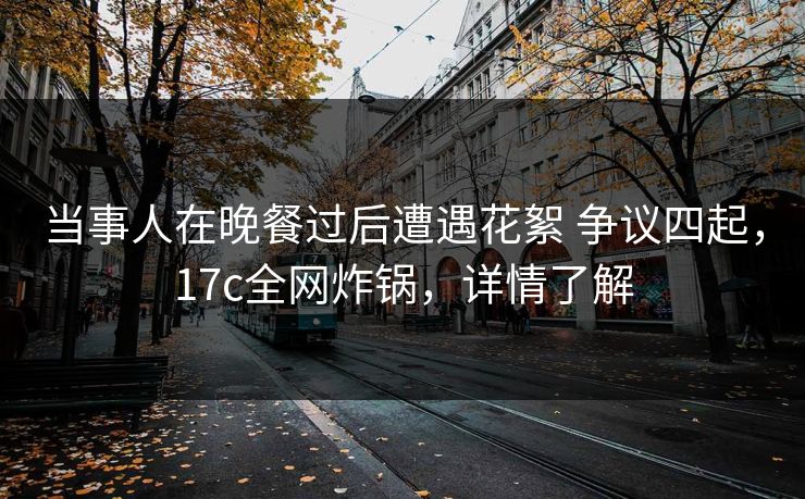 当事人在晚餐过后遭遇花絮 争议四起，17c全网炸锅，详情了解